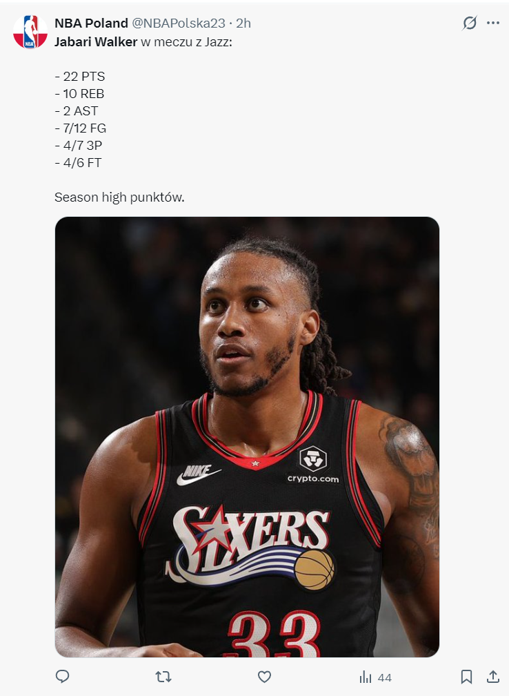 开云-乔治替身是他？72万锋线背靠背轰42+17 赛场舞蹈引爆费城球馆